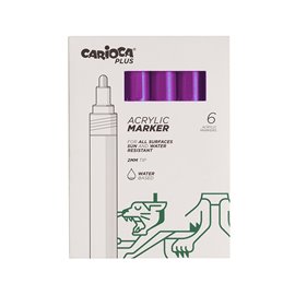 Carioca Plus Marker Acrilici 6 pz.