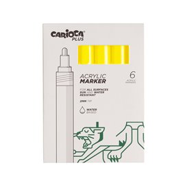 Carioca Plus Marker Acrilici 6 pz.