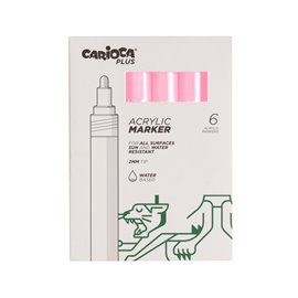 Carioca Plus Marker Acrilici 6 pz.
