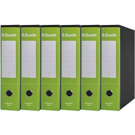 Registratori Esselte G75 Essential dorso 8 Verde Lime