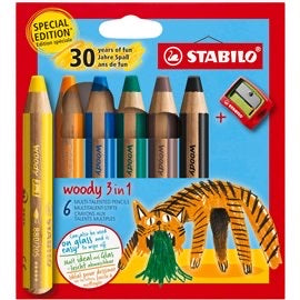 Pastelloni Stabilo Woody 3in1 a 6 colori 8806-4-2