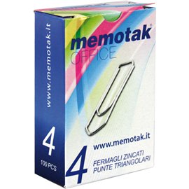 Fermagli Antiruggine Memotak n.4 a 100 mm. 32 10 pz.