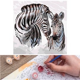 Painting numbers 40x40 Striped life KHO4366