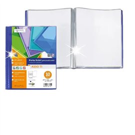 Porta Listini Sei Asso TI Personlizzabili 15x21 10 buste d.so Blu