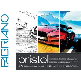 Blocchi Fabriano Bristol A4 20 ff 250 gr. 19002129