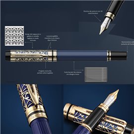 Waterman Man 24 Carere Blue de Paris Stilo M 2208048