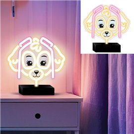 Lampada Neon Led Paw Patrol con base