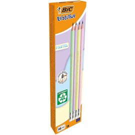 Bic Matite con gomma Pastel 12 pz. 518306