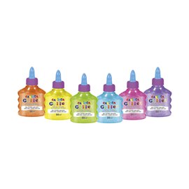 Colla Glitter Carioca 88 ml. Col. Ass. Neon 12 pz.
