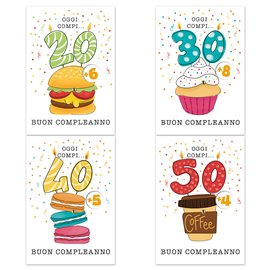 Biglietti Cecami 26 Buon Compleanno c/rotella 20-90 FA00204BC/12