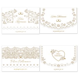 Biglietti Cecami 26 Matrimonio / Nozze P/soldi