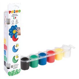 Colori a dita Primo 25 gr. 6 colori