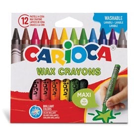 Pastelli a cera Carioca Maxi a 12