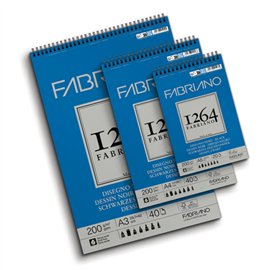 Blocchi Fabriano 1264 Disegno Nero A5 200 gr. Spiral 20 ff