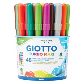Pennarelli Giotto Turbo Maxi a 48 in barattolo