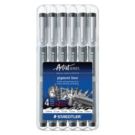 Pennarelli Pigment Staedtler Set 6 Pz. 308_SB6P