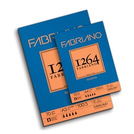 Blocchi Fabriano 1264 Marker A3 70 gr. Collato 100 ff