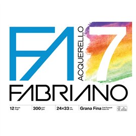 Blocchi Disegno Fabriano F7 24x33 12 ff Grana Fine Acquarel