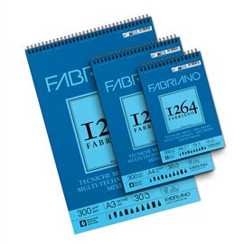 Blocchi Fabriano 1264 Tecniche Miste A5 300 gr. Spiral 15 ff