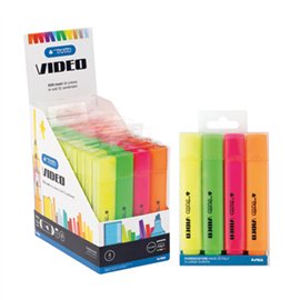 Evidenziatori Tratto Video Classic 4 colori
