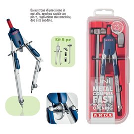 Balaustroni Arda UNI 5 pz. snodato CO9UNI