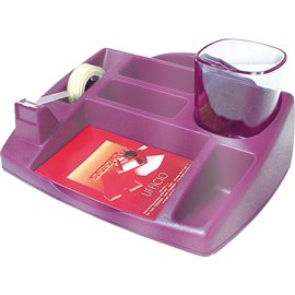 Desk Organizer 4121 Arda Trasparente Viola