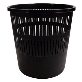 Cestino Gettacarte Arda forato 12 Lt. Nero