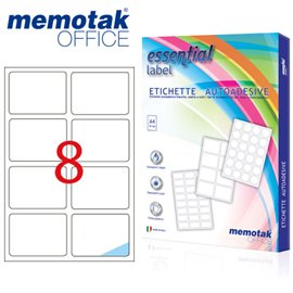 Etichette su A4 Memotak 99 x 67.7 800 pz.