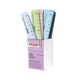 Arda Alluminio Color Frost Righelli cm.15 Barattolo 24 pz.