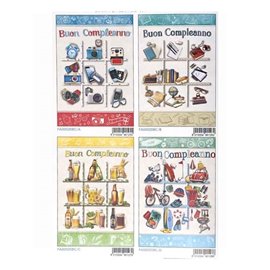 Biglietti Cecami Compleanno FA00020BC 12 pz.