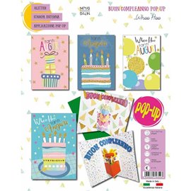 Biglietti CartoGi 25 Compleanno Fantasy Pop Up Whoo Hoo 1471/G
