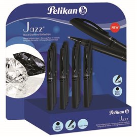 Penne Pelikan Jazz Diamond Black Sfera Expo 12 pz. + astucci