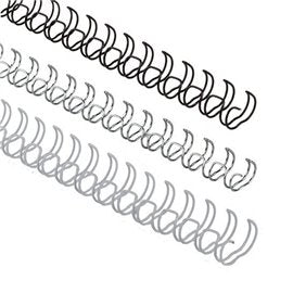 Anelli Metallo 34 anelli passo 6 mm. Bianco 100 pz.