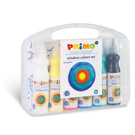 Colori per Vetro Primo Rimovibili 80 ml. 6 colori