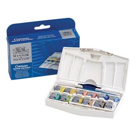 W&N Acquarelli 1/2 Godet a 12 set Pocket Plus 0390373