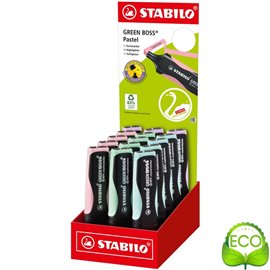 Evidenziatori Stabilo Boss Green Past. Expo 15 pz