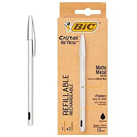 Penne Bic Cristal Re New Argento