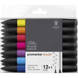 Promarker Brushmarker Set 12+1