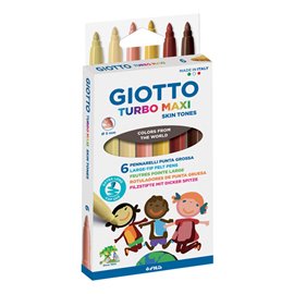 Pennarelli Giotto Turbo Maxi Skin Tones a 6