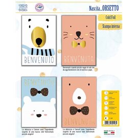 Biglietti CartoGi 25 Nascita 1352/G Orsetto