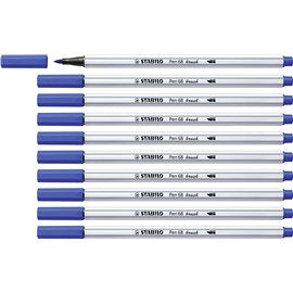 Pennarelli Stabilo Pen 68 Brush Blu