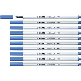 Pennarelli Stabilo Pen 68 Brush Blu