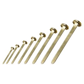 Fermacampioni ottonati n. 3 mm.16 100 pz.