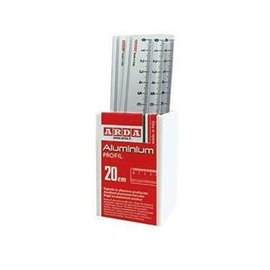 Arda Alluminio Righelli 20 cm. Barattolo 15 pz.